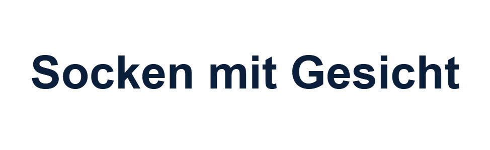 Socken mit Gesicht logo